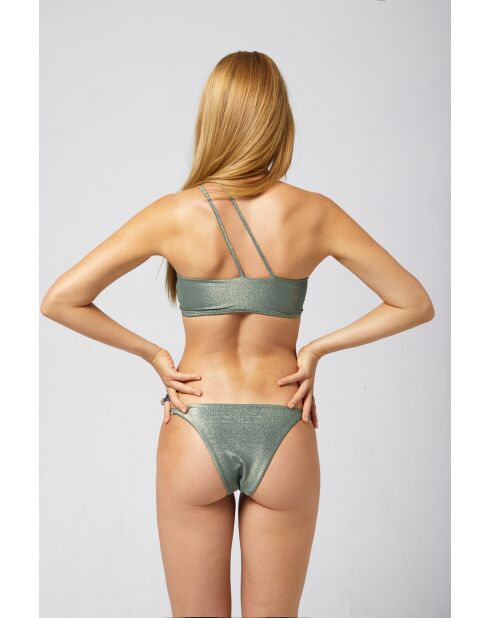 Top de bikini verde Anahi