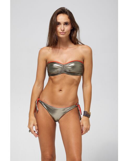 Orangefarbenes Bikinioberteil Julie