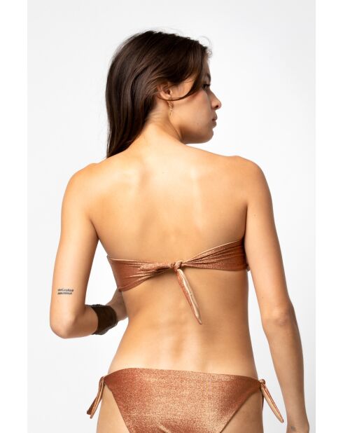 Top de bikini Julie Terre de Sienne