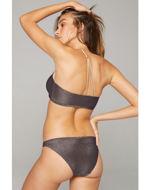 Top de bikini negro Camil