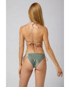 Top de bikini verde reversible Kate