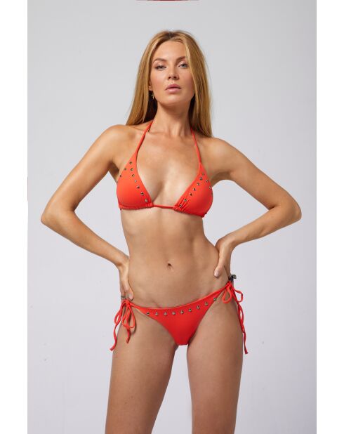 Top de bikini naranja Claudia