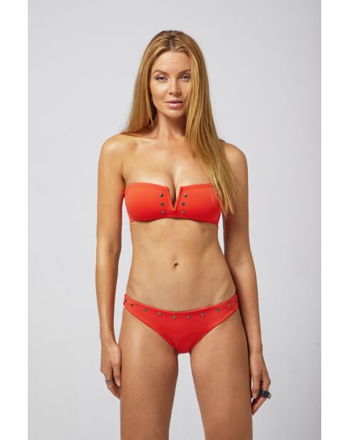 Top de bikini naranja Paola