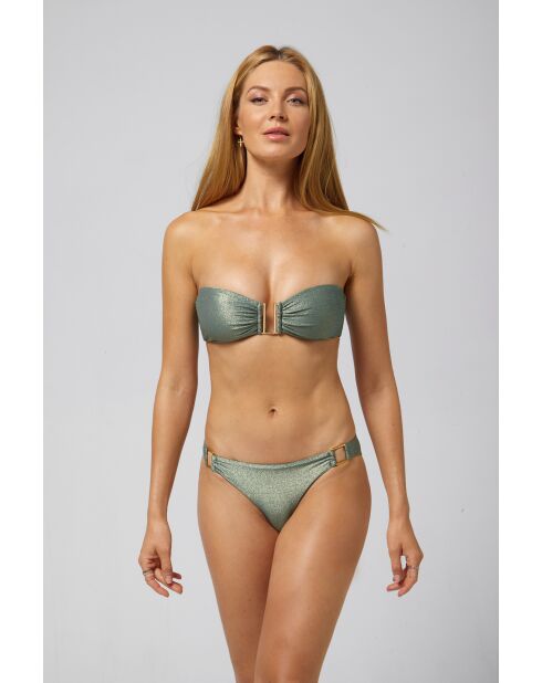 Top de bikini verde Shiraz