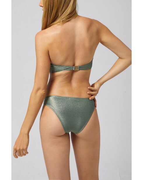 Top de bikini verde Shiraz