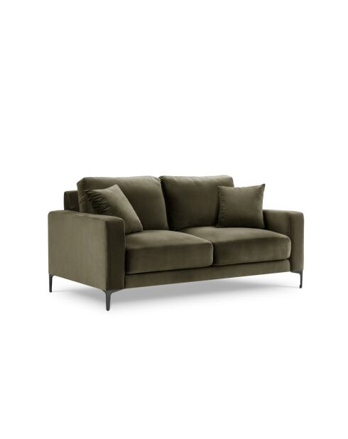 Venus 2-Sitzer-Samtsofa Grün - 158x92x90 cm