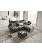Pouf Venus 1 place Gris Clair - 65x65x47 cm
