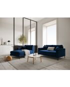 Venus 2-Sitzer-Sofa aus Samt königsblau - 158x92x90 cm