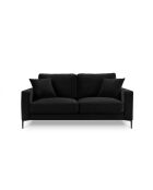 Venus 2-Sitzer-Samtsofa Schwarz - 158x92x90 cm