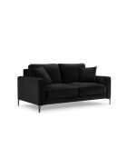 Venus 2-Sitzer-Samtsofa Schwarz - 158x92x90 cm