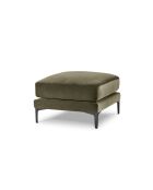 Pouf velours Venus 1 place Vert - 65x65x47 cm