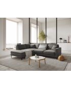 Venus 5-Sitzer-Ecksofa rechts Hellgrau - 254x185x90 cm