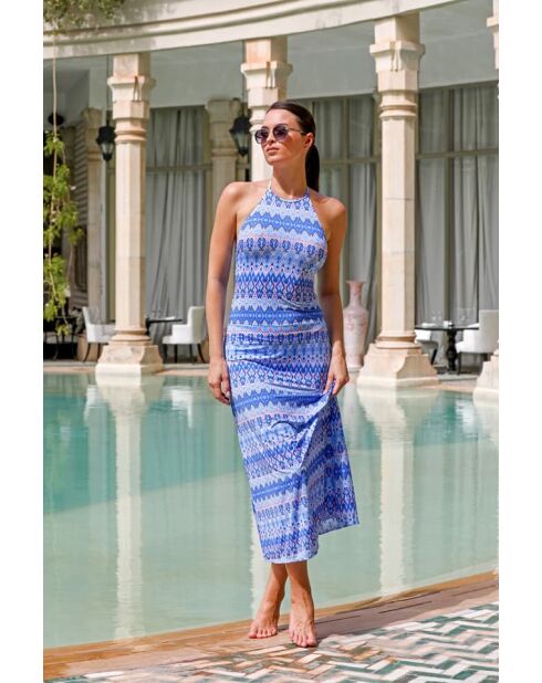 Hellblau/Langes Kleid COMO