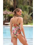 Hellgrüner trägerloser einteiliger Badeanzug/Turin