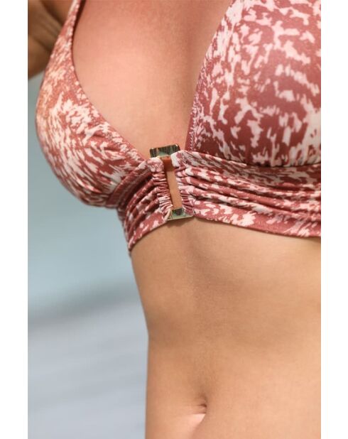 Haut de maillot de bain rosé / Iris