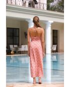 Robe Longue corail rose / Positano