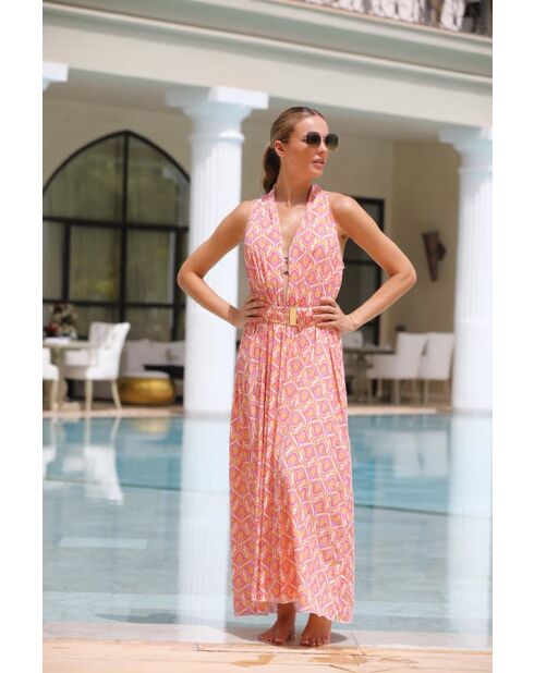Tunique Darling Longue corail rose / Positano