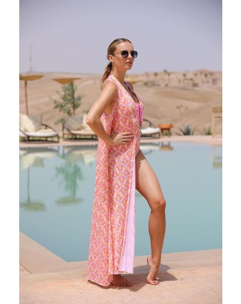 Tunique Darling Longue corail rose / Positano