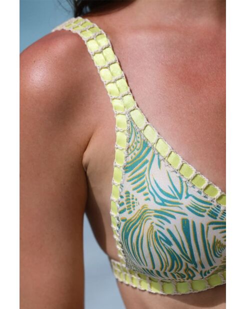 Haut de maillot de bain vert pomme/Hades