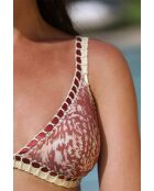 Top da bagno rosa/Iris