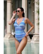 Maillot 1 pièce gainant bleu clair/ Côme