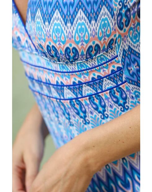 Maillot 1 pièce gainant bleu clair/ Côme