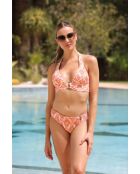 Roze koraalkleurige badpaktopje/Positano