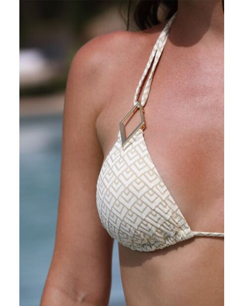 Haut de maillot de bain blanc/ Diane