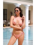 Roze koraalkleurige badpaktopje/Positano