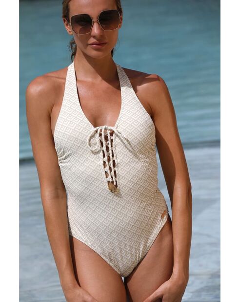 Maillot 1 Pièce BB blanc/ Diane