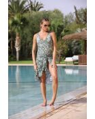 Pareo verde scuro/Tropea