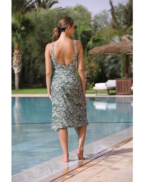 Pareo verde scuro/Tropea