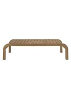 Salon de jardin 5 places en acacia et cordage synthétique beige