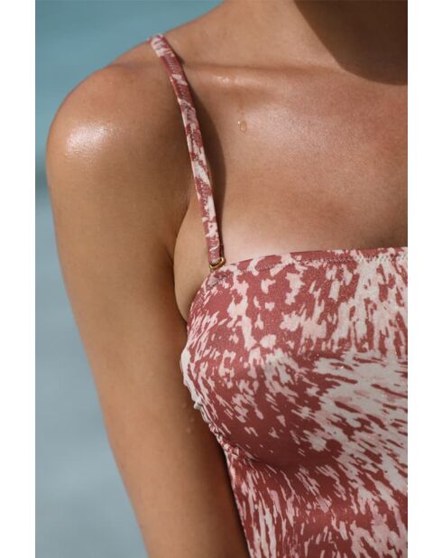 Traje de baño de una pieza Romane Rose/iris