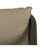 Ensemble de salon de jardin 4 places en acacia et cordage synthétique vert sapin