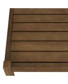 Ensemble de salon de jardin 4 places en acacia et cordage synthétique vert sapin