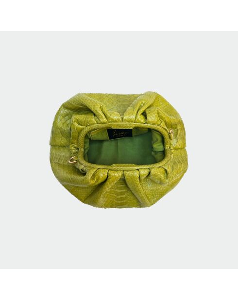 Big Pistache Python zachte etui - 31 x 20 cm