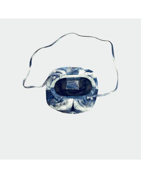 Pochette Baby Tie&Die in morbida pelle blu - 23 x 18 cm