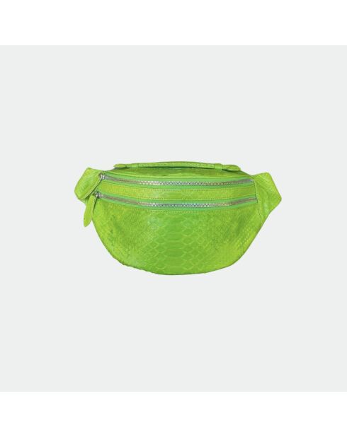 Mike Lime pythonbanaan met katoenen binnenvoering - 34,5 x 14,5 cm