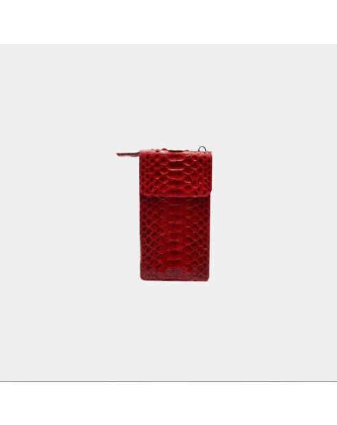 Meghan Red Devil Python etui - 17,5 x 10 cm