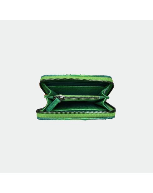 Portefeuille en python Bridget Jungle - 14 x 10 cm