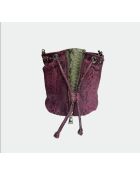 Borsa Amber Grenade Khaki in pitone - 22 x 20 cm