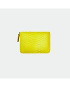 Bridget Lemon portemonnee met python - 14 x 10 cm
