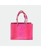 Giorgio Python-Tasche, 30,5 x 40 cm, Rosa