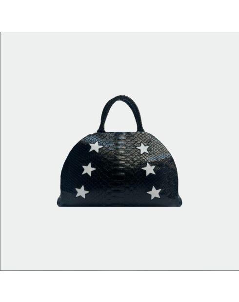 Bolsa suave Python con forro interior de algodón Estrella negra jade - 35 x 22 cm