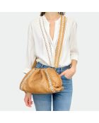 Großer weicher Beutel aus böhmischem Pythonleder - 31 x 20 cm