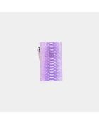 Sylvano Lilas python kaarthouder - 8 x 14 cm