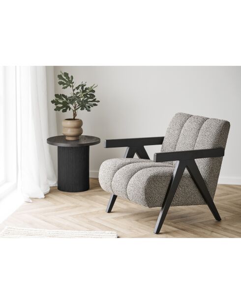 Boavista dunkelbrauner Beistelltisch - 48x48x45 cm