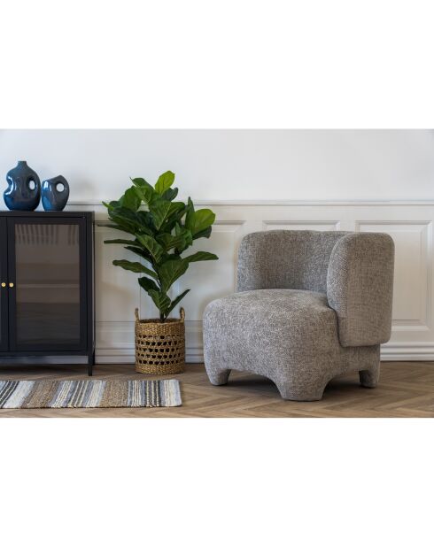 Fauteuil Nazaré lounge gris HN1280 - 78x785x72 cm