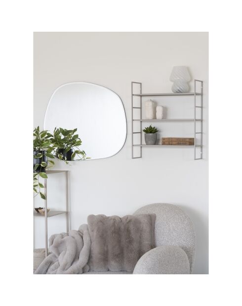 Mensole Beja s in acciaio grigio 3 livelli - 17x48x55 cm